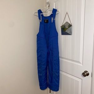 Boys L (14-16) Blue Ski Overalls